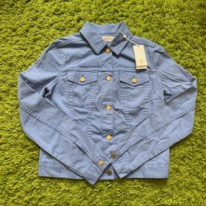 New! Tory Burch button up denim light weight jacket